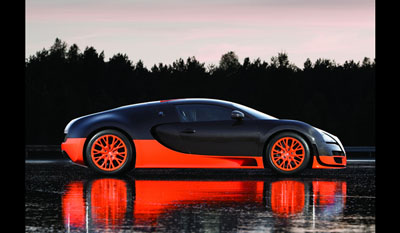 2010 Landspeed Worldrecord Bugatti Veyron 16.4 Super Sport - 431 kph (268 mph) side
